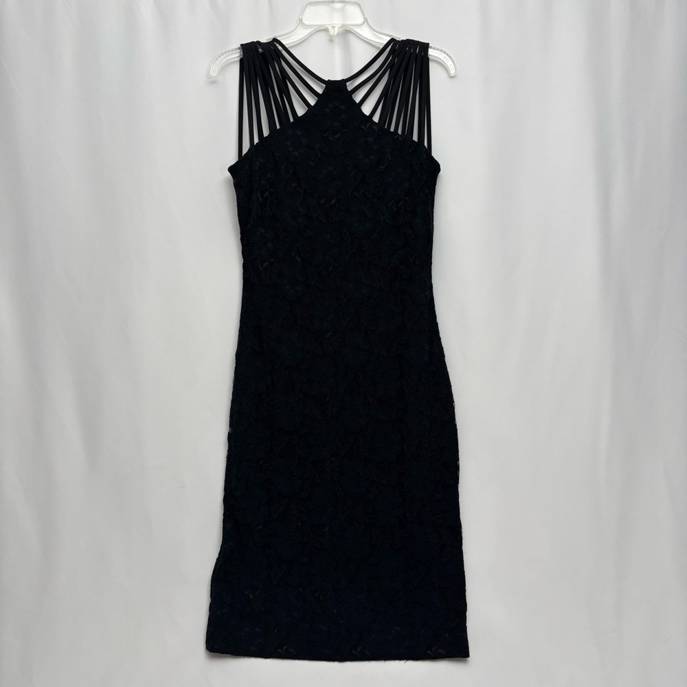 Dress The Population size XL Gwen Strappy Lace Midi Dress